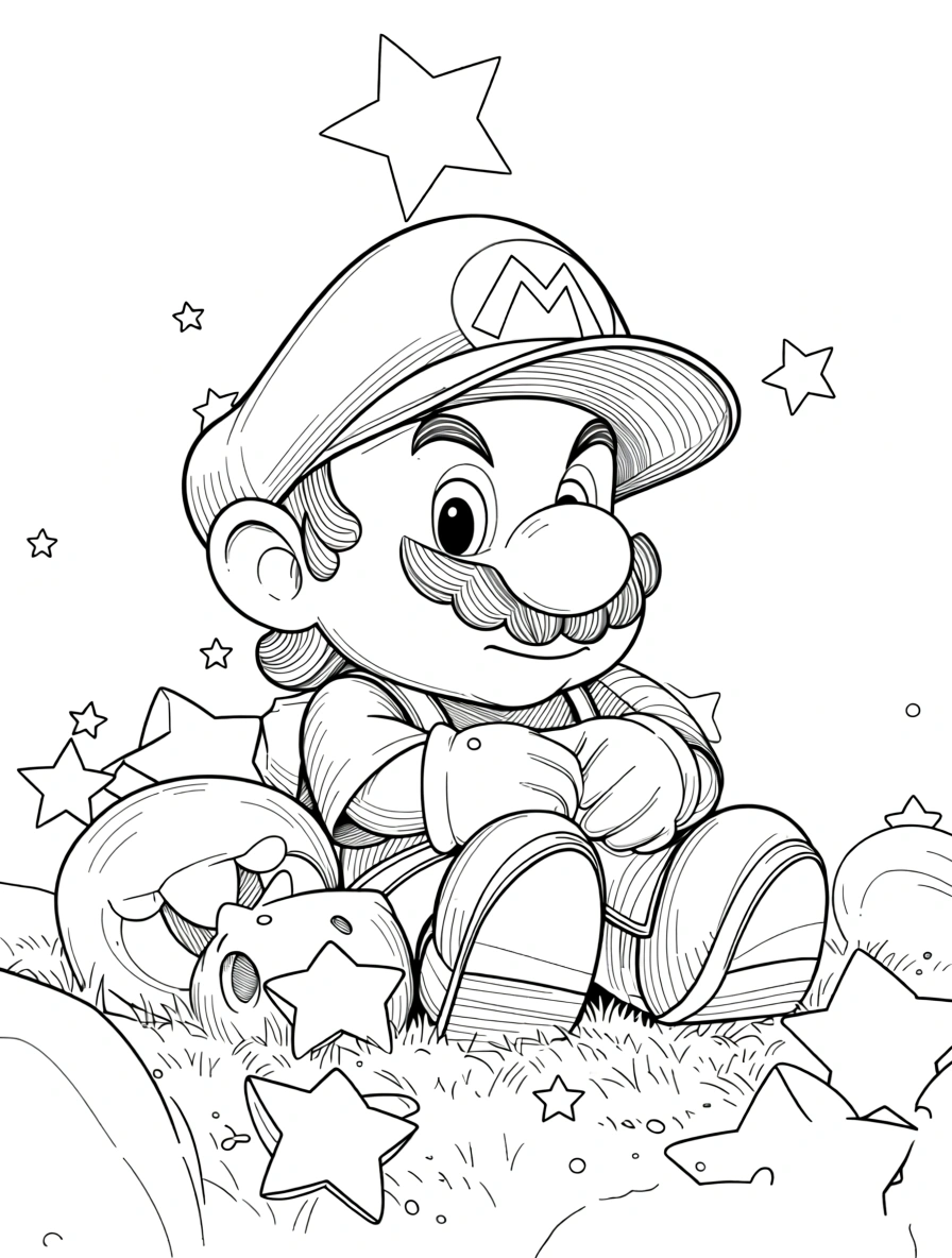 mario coloring pages - coloring pages printable