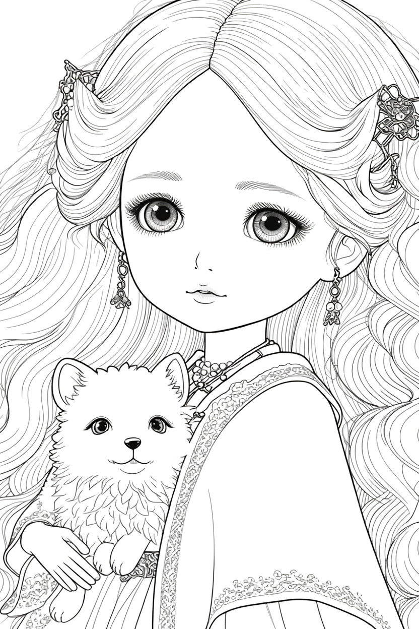 barbie coloring page - coloring pages for kids