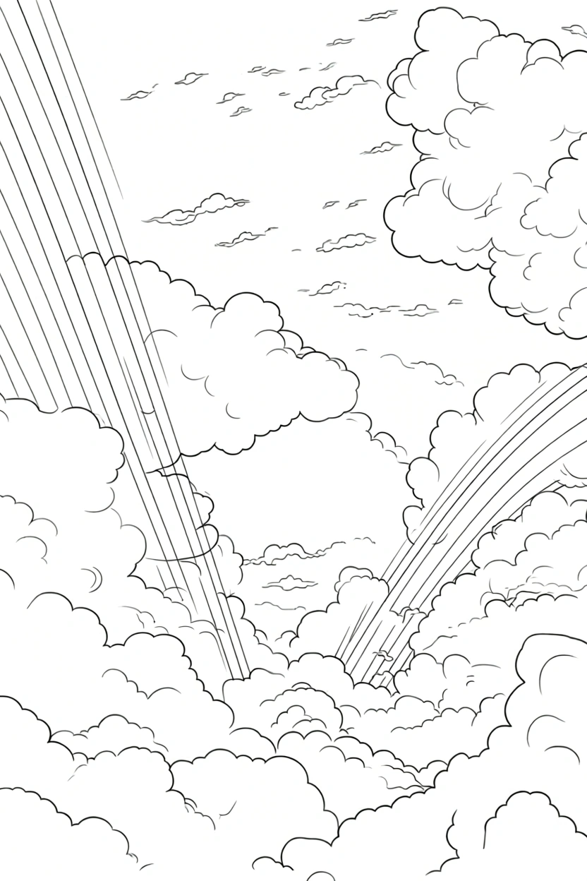 rainbow coloring page - free printable coloring pages