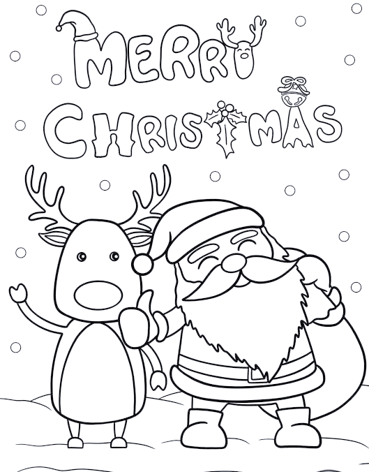 printable christmas coloring pages - free coloring pages