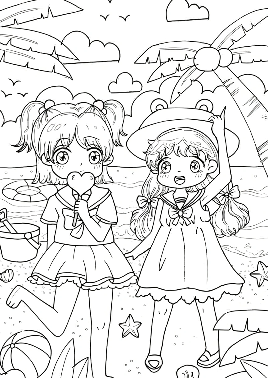 summer coloring pages for kids - free coloring pages for kids