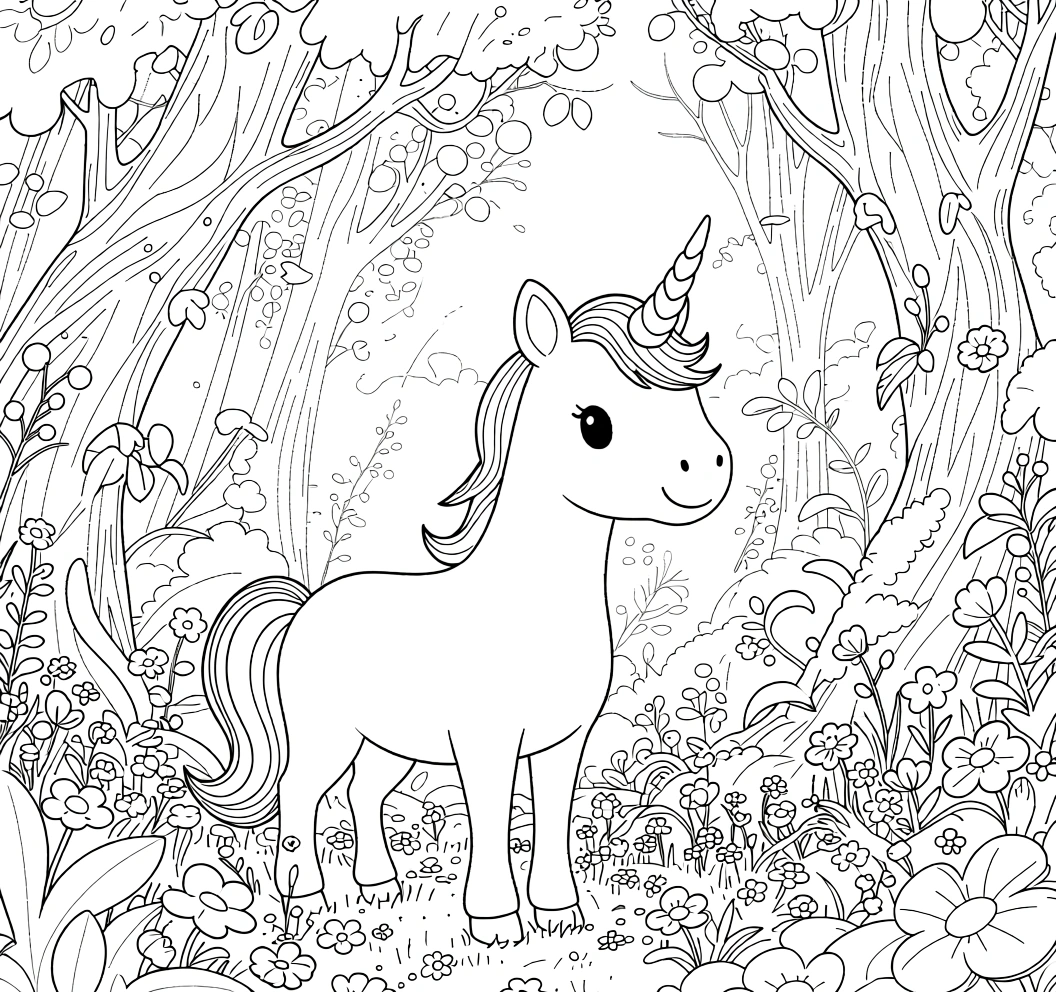coloring pages unicorn - coloring page for kids