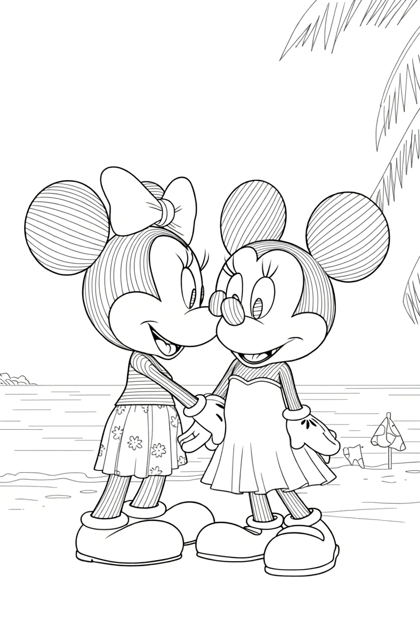 mickey mouse coloring page - free coloring pages