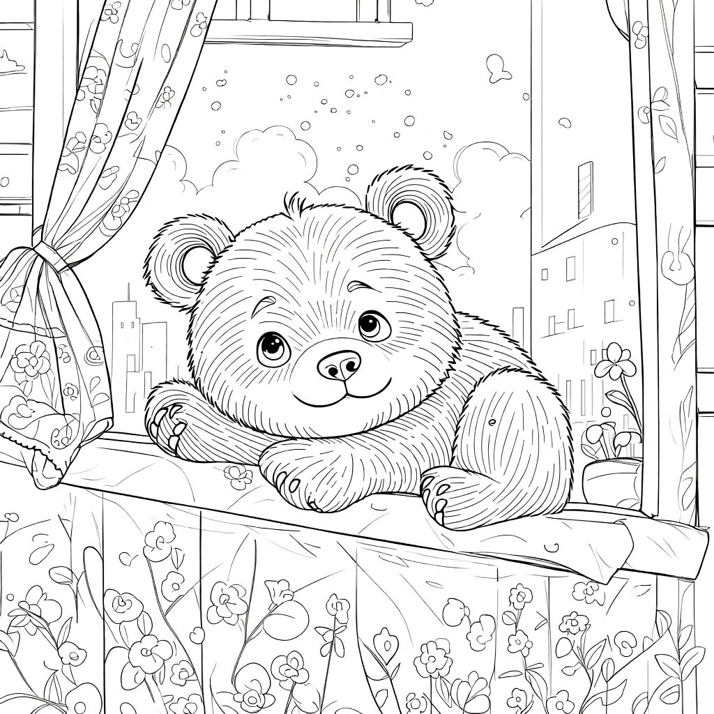 panda bear coloring pages - adult coloring books