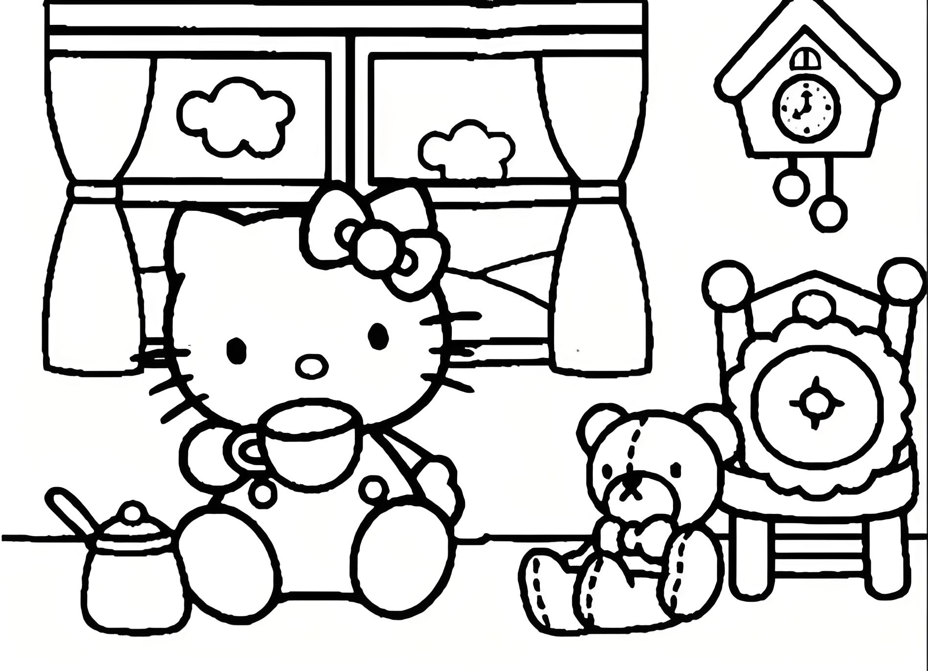 hello kitty coloring pages - coloring pages printable