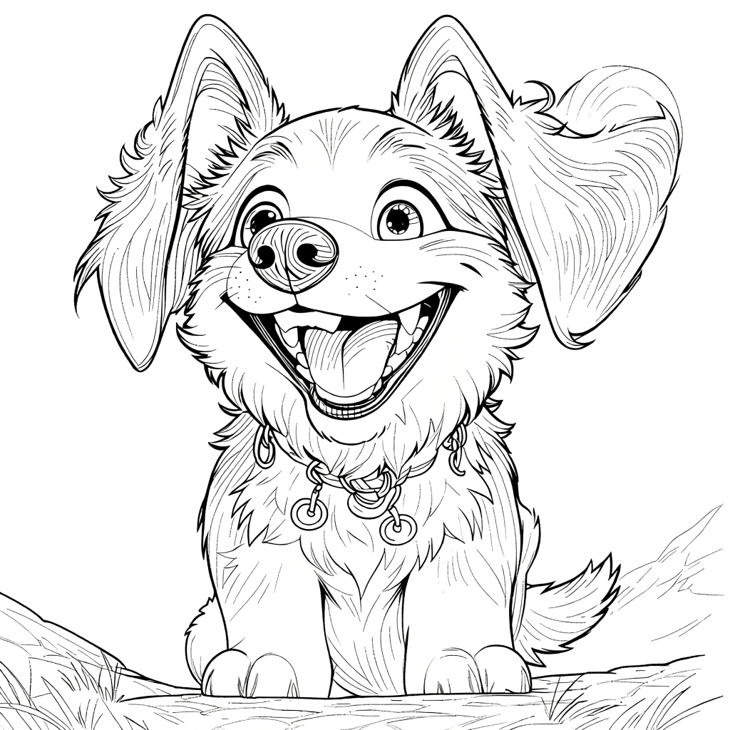 dog coloring page - free coloring pages for kids