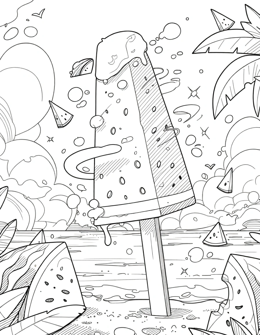 summer coloring page - free printable coloring pages