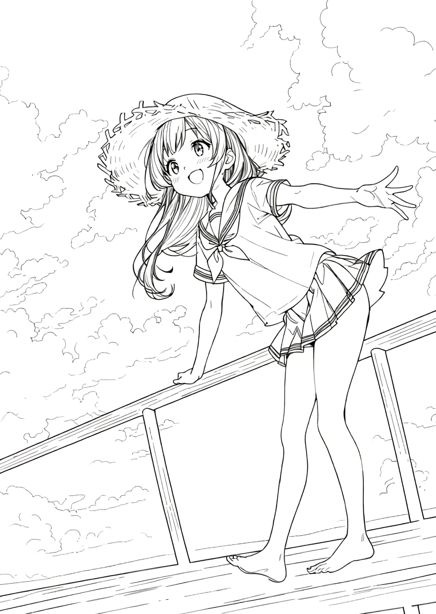 summer coloring pages - coloring sheet