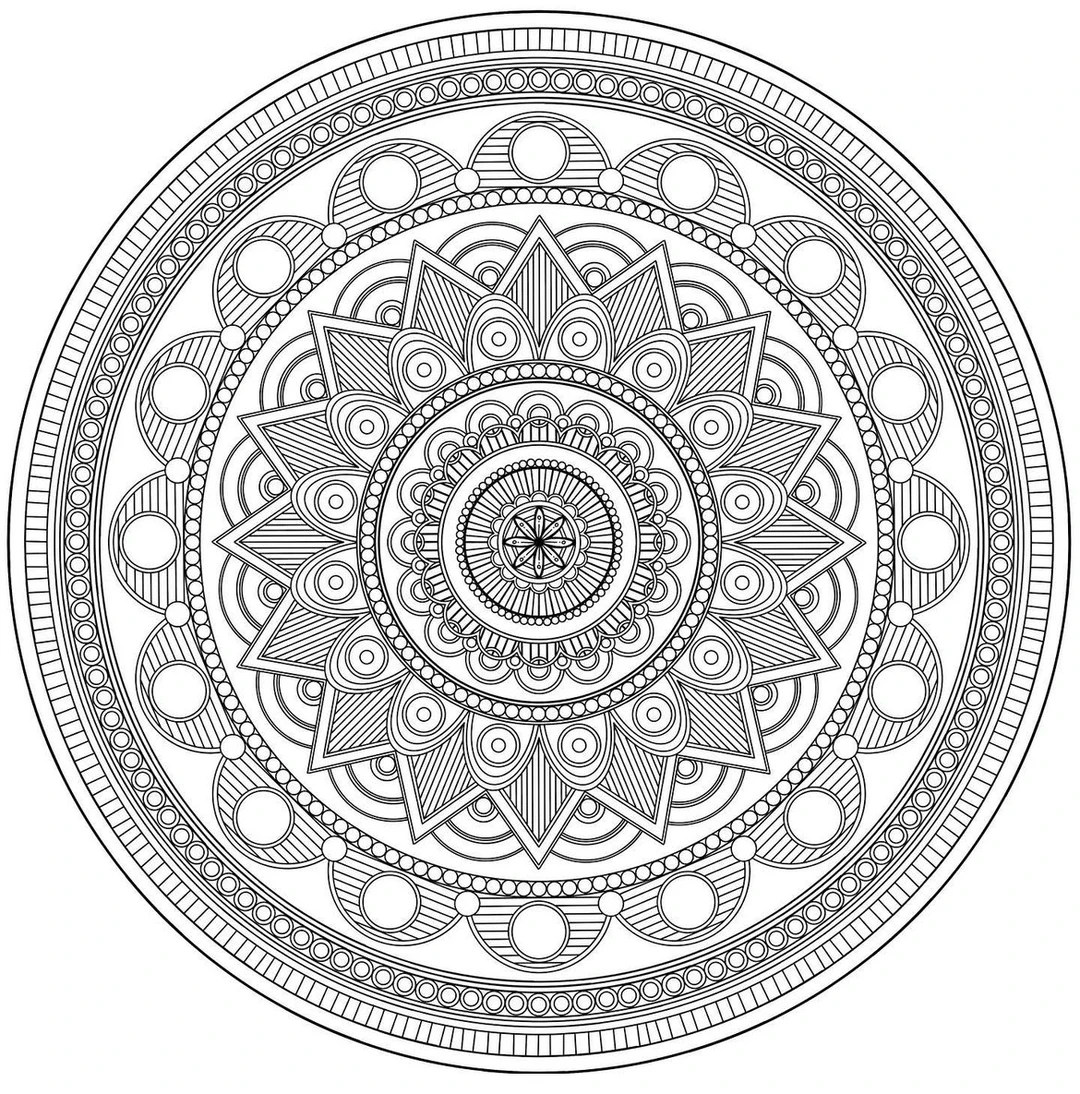 mandala coloring page - adult coloring pages