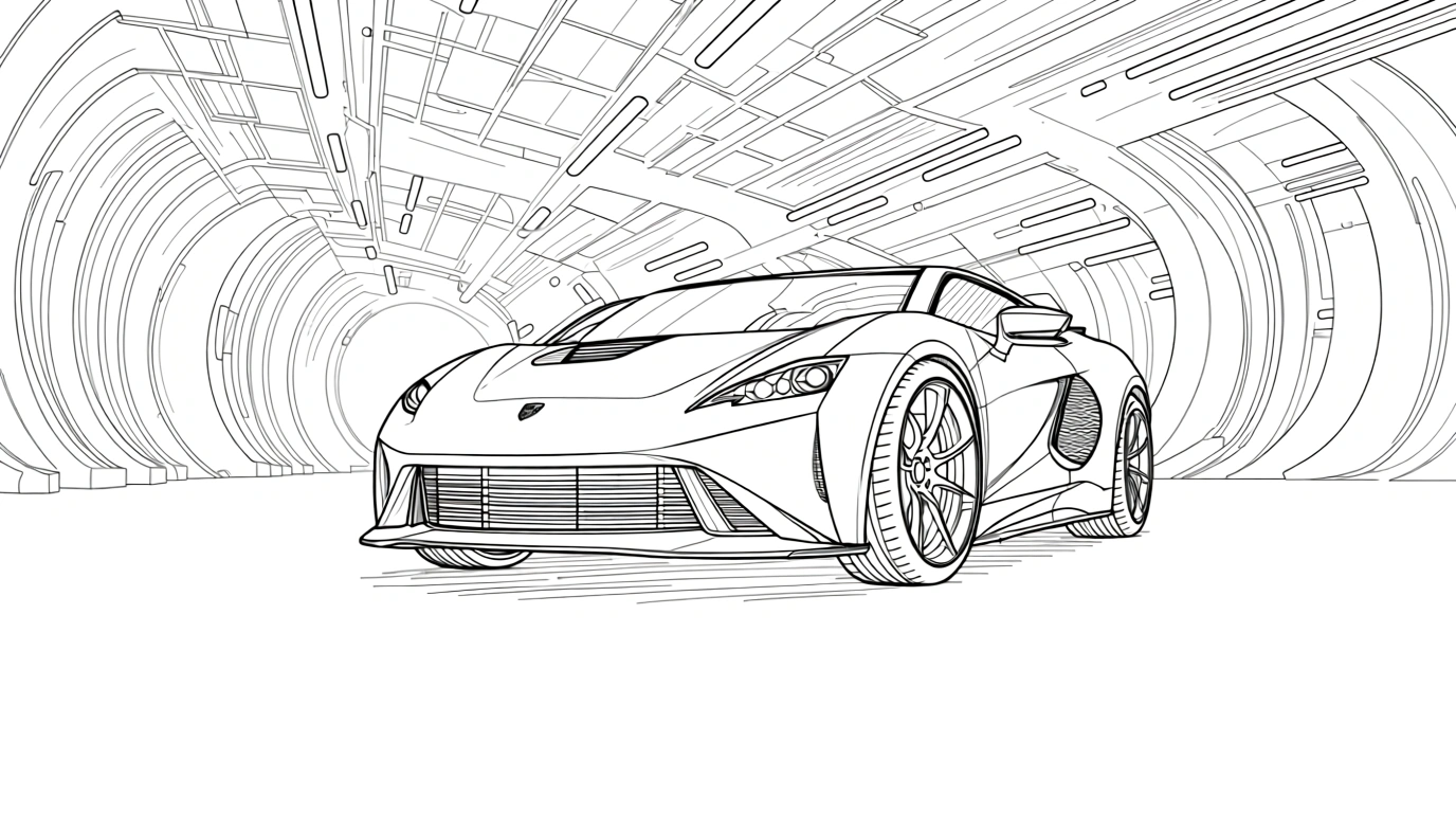 car coloring pages - coloring book