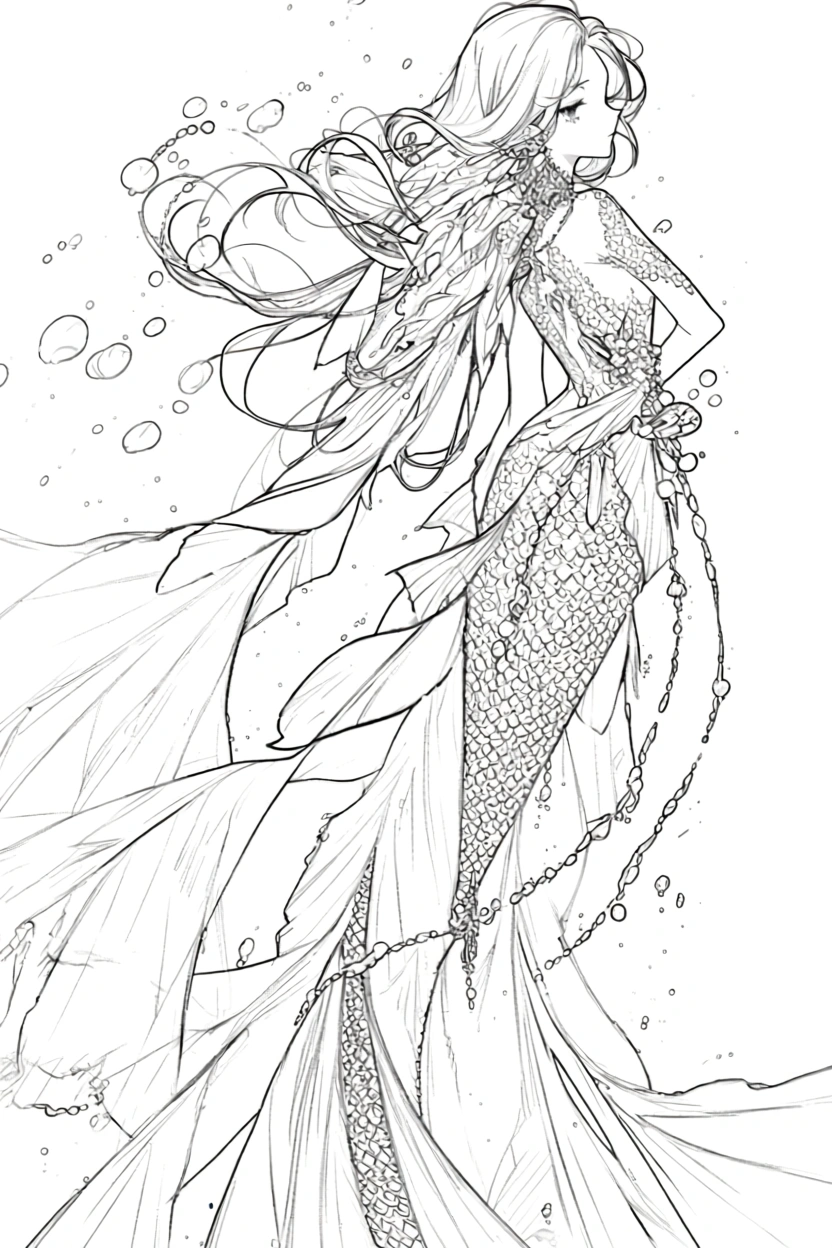 little mermaid coloring pages - coloring books