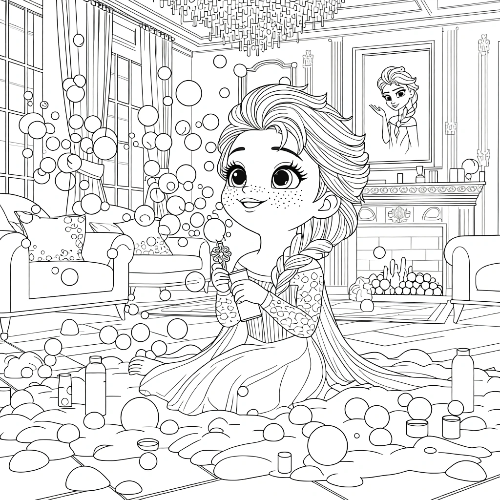 frozen anna and elsa coloring pages - coloring books