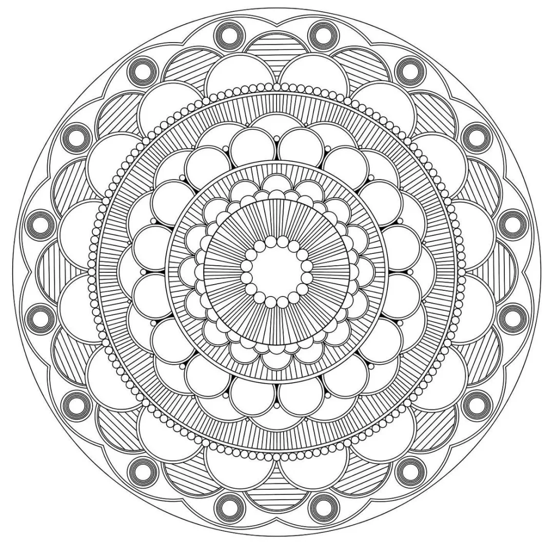 monday mandala halloween coloring pages - coloring page