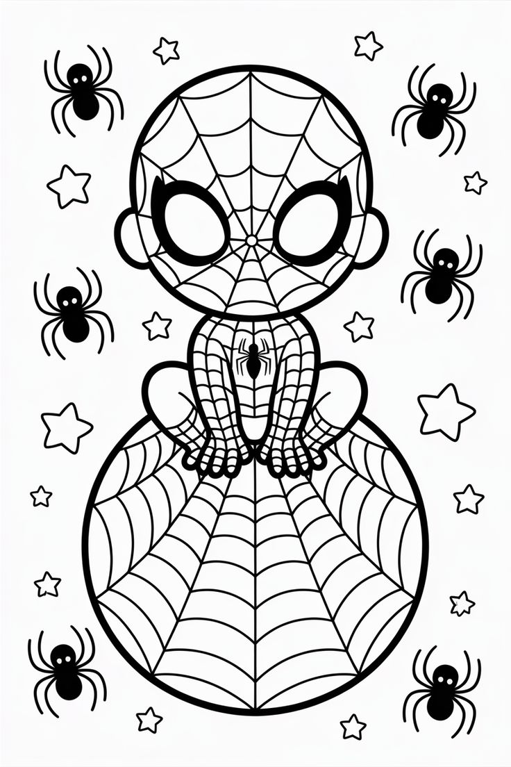 spiderman color pages - coloring pages free