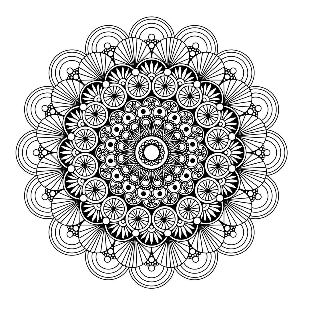 mandala coloring page - adult coloring books