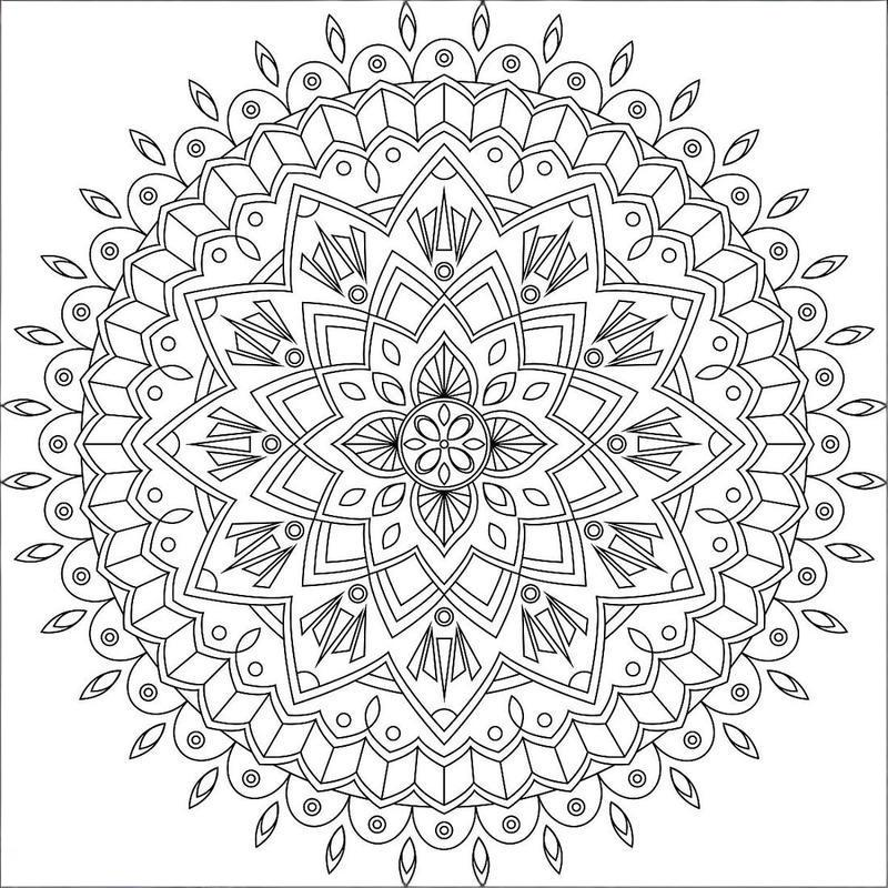 mandala coloring page - printable coloring pages