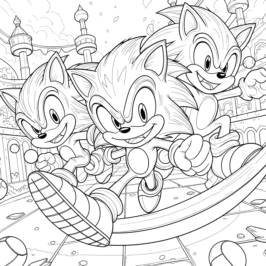 super sonic the hedgehog coloring pages - coloring pages printable