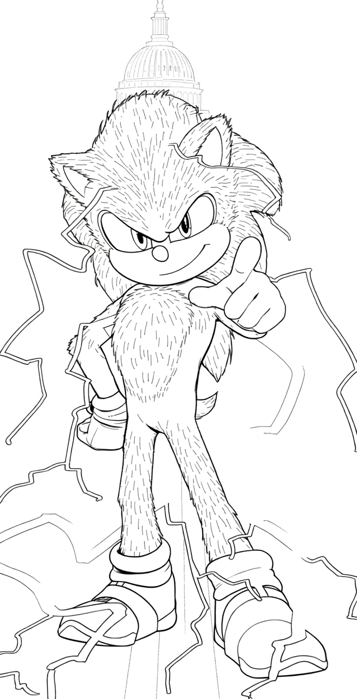 shadow sonic coloring pages - adult coloring books