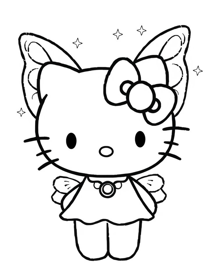 hello kitty coloring pages print - printable coloring pages for kids