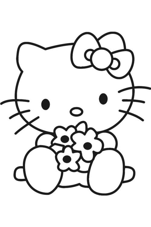 coloring page hello kitty - free coloring pages for kids